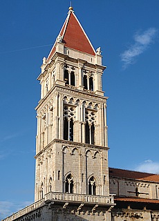 Clocktower of the gothic Cathedral in Trogir