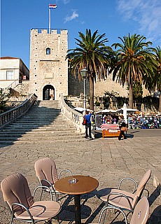 Middle Ages citywall of Korcula