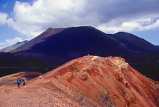 Hiking on the volcano Teneguia