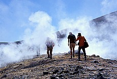 Dangerous crater edge