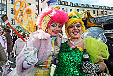 Faschingsdienstag am Viktualienmarkt Mnchen