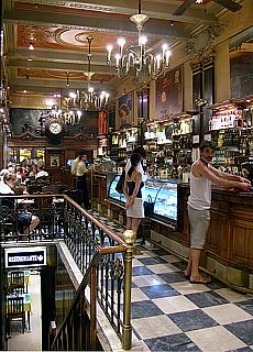 Bar district Chiado in Lisbon