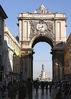 Arco do Triunfo an der Praca do Comrcio