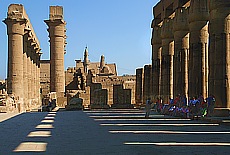 Light and shaddow in the columnhall in Luxor Temple