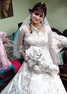 Lovely arabic bride at wedding in Luxor