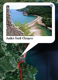 GPS Track hiking from Olympos to Adrasan
