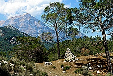 View to Tahtali mountain (2365 m) near Ulupinar