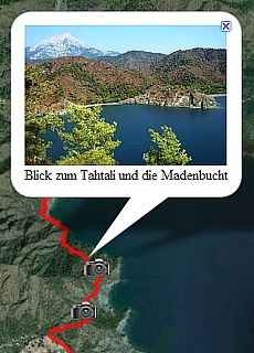 GPS track hiking from Cirali to the  Maden bay