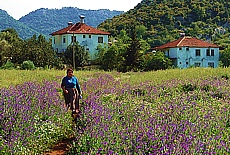 Farmer's wife on the way to the fields at Simena