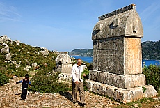 Lycian farmers at herbal collecting in Simena