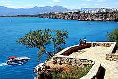 Snow covered Lycian coast westwards of Antalya