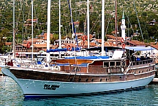 Luxury yachts in the harbor of agiz