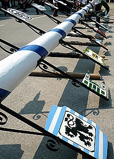 Maypole festival in Munich Untergiesing