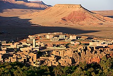 Table mountains around Tineghir at the Kasbah highway