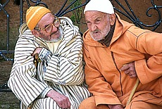 Pensioner in kingdom Morocco