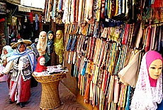 Scarfs in the Medina of Tanger