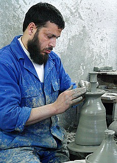 Potter at work in Fez