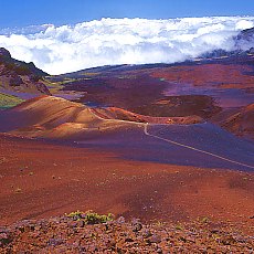 Haleakala sliding sand trail