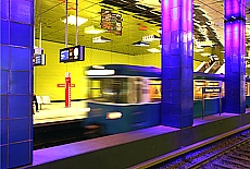 U-Bahn station Munich freedom