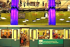 U-Bahn station Munich freedom