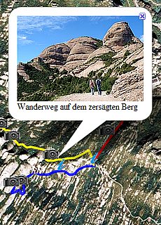 GPS-Track pilgrim mountain Montserrat (4,4 km)