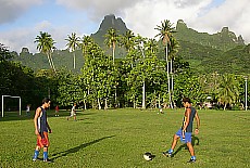 Evening football training