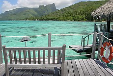 Overwater Bungalows on Moorea island