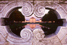 Nymphenburg palace channel in Munich