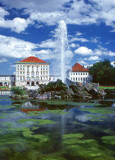 Water fountain in the Palacegarden of Nymphenburg