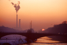 Reichenbach bridge with combined heat and power station