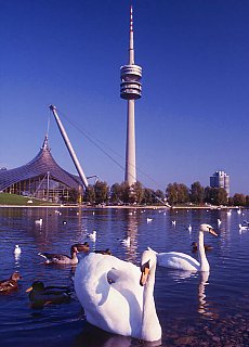 Lake in the Olympiapark