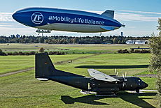 Zeppelin launch on Oberschleissheim airfield