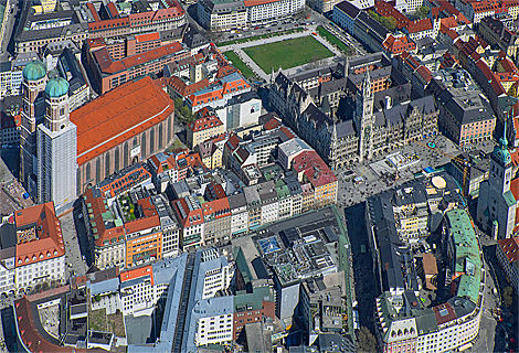 Marienplatz, Town Hall and Church of Our Lady