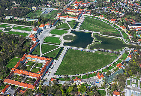 Palace Nymphenburg from above