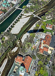 Isar Volksbad St.Lukas Church Museum Island Kabelsteg