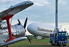 Zeppelin Airship before takeoff