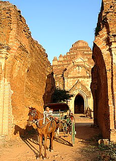 Entrance to DhammaYanGyi Temple in Bagan