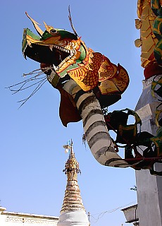 Dragon in the Shwezigon Pagoda