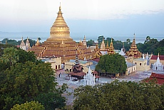 Golden Schwezigon Pagoda in Bagan