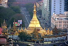 Sule Pagoda near Sakura Tower