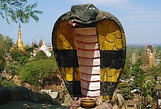 Blick vom Klosterberg auf Pyay