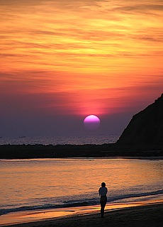 Sunset on Ngapali dreambeach