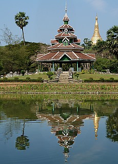 Small park near Shwedagon Pagoda