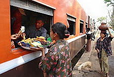 Lunch in the train to Gokteik Viaduct