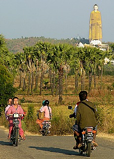 By motorbike to Monywa