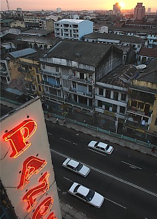 Sunset at 9th floor of Panarama Hotel