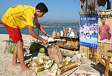 Coconuts Beachbar on White Island Ngapali