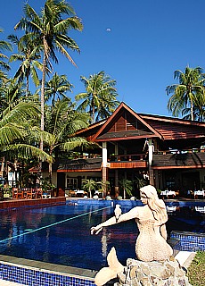 Mermaid in Luxury Hotel on Ngapali Palmbeach