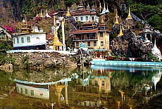 Picturesque Monastery near Bayin Nyi cave