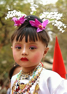 Budhist Novices festival in Bagan